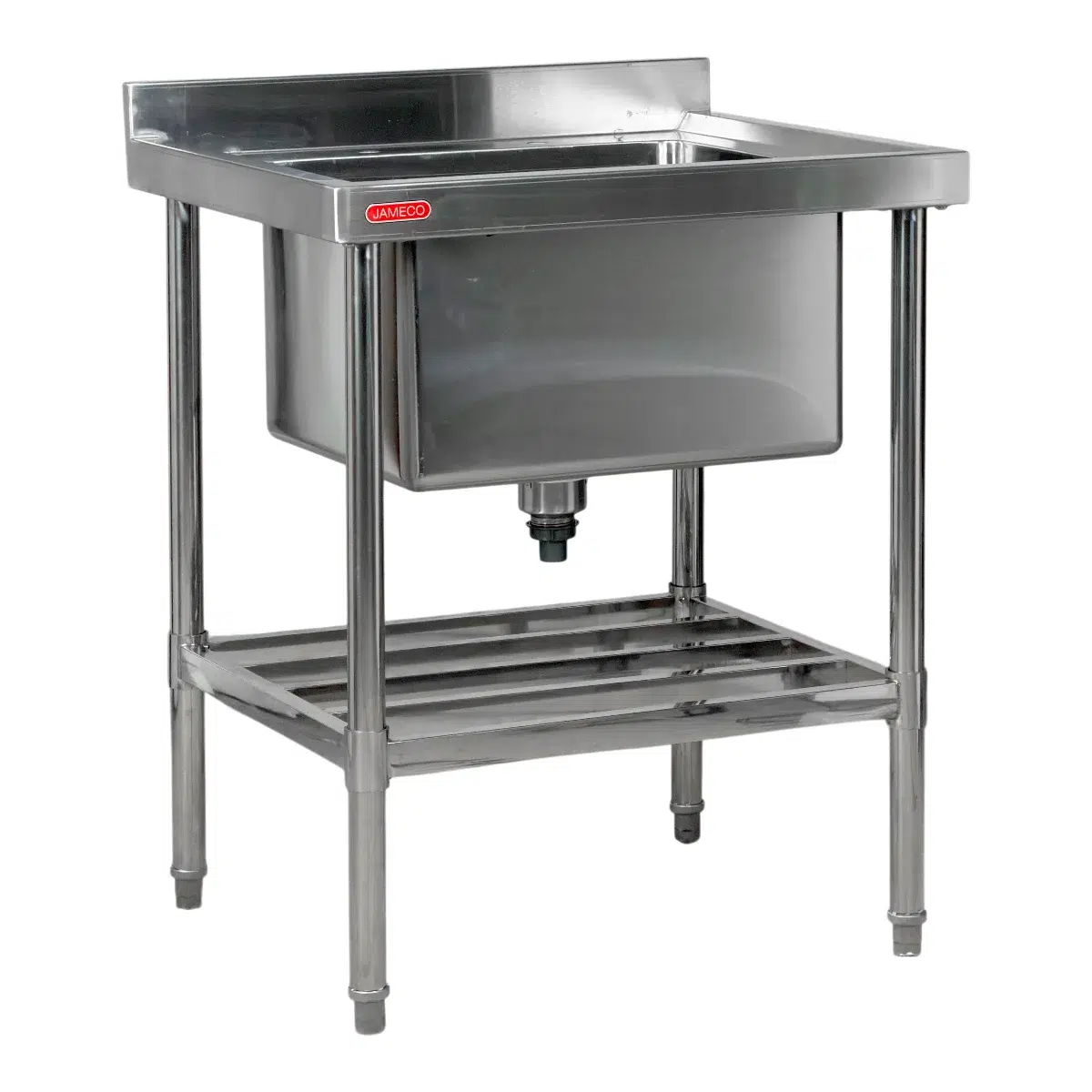 Pileton-Simple-70x60x85-cm-Acero-Inoxidable-con-Zocalo-y-Estante-Jameco-VENELP-70