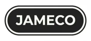 Logo Jameco Blanco y negro