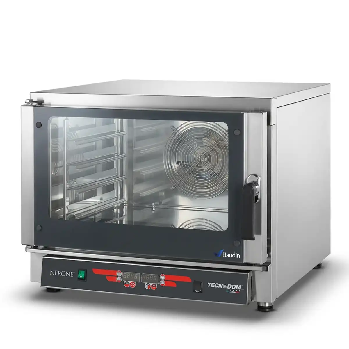 Horno convector digital 4 bandejas 60x40 Tecnodom Nerone MID H2O