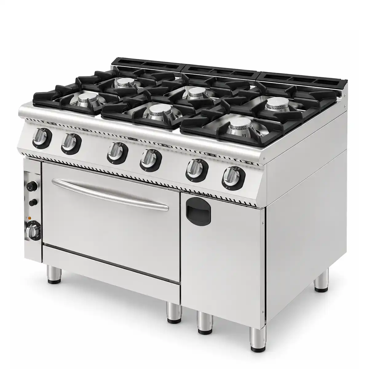 Cocina 6 Hornallas con Horno y Gabinete | Inoksan 7KG33 — equipo del catálogo de Baudin Equipamientos