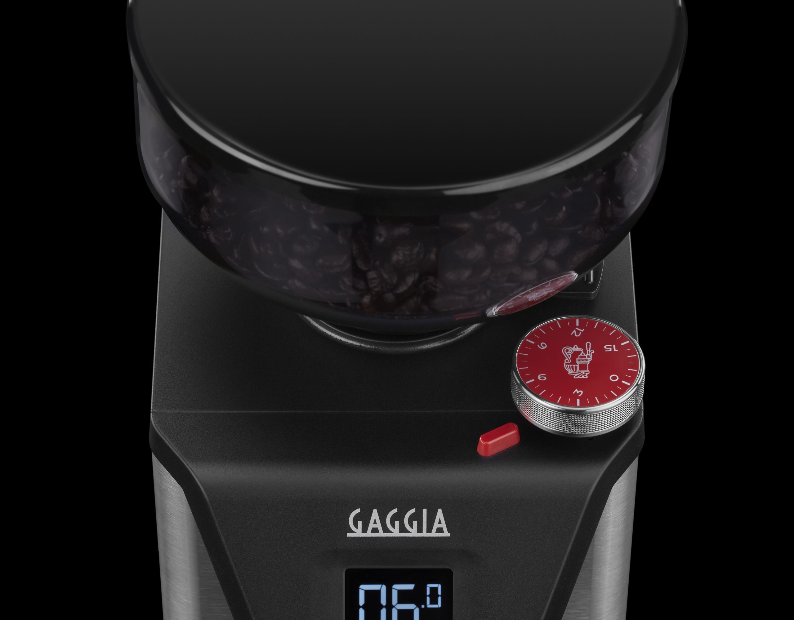 Perilla de acero inoxidable de regulación micrométrica continua del Gaggia MDF 55
